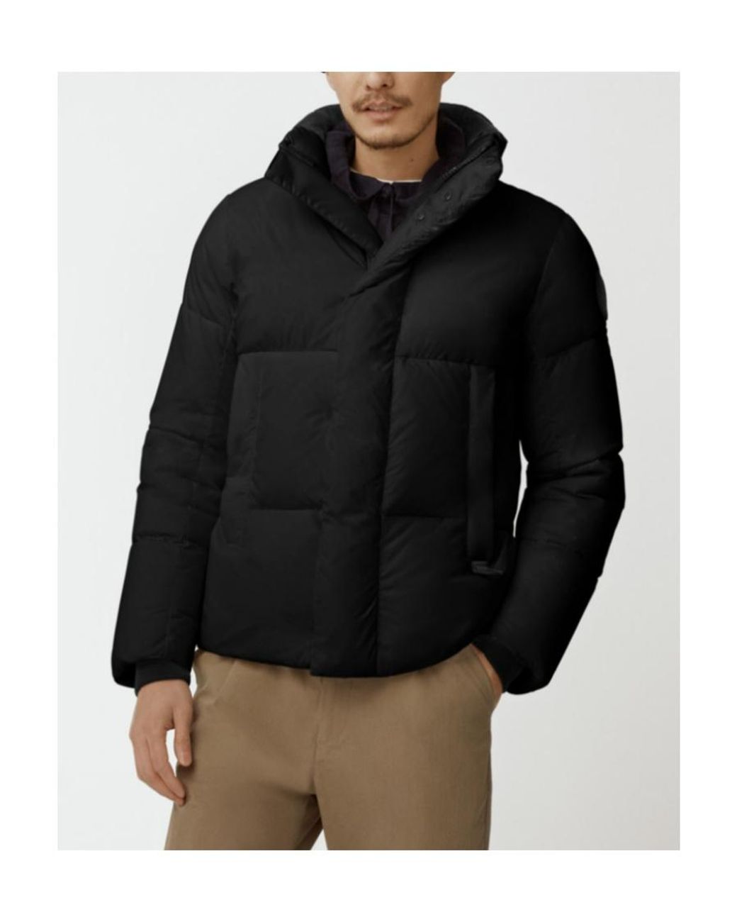 Canada Goose Black Everett Funnel-Neck Padded Jacket for men