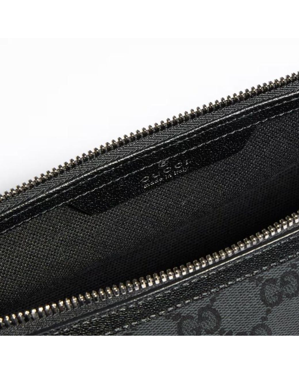 Gucci Black Gg Supreme Toiletry Case for men