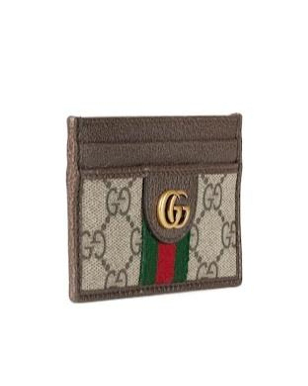 Gucci Brown Ophidia Logo Plaque Wallet for men