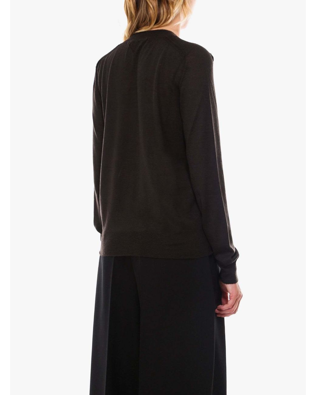 Bottega Veneta Black Crew-Neck Knitted Jumper