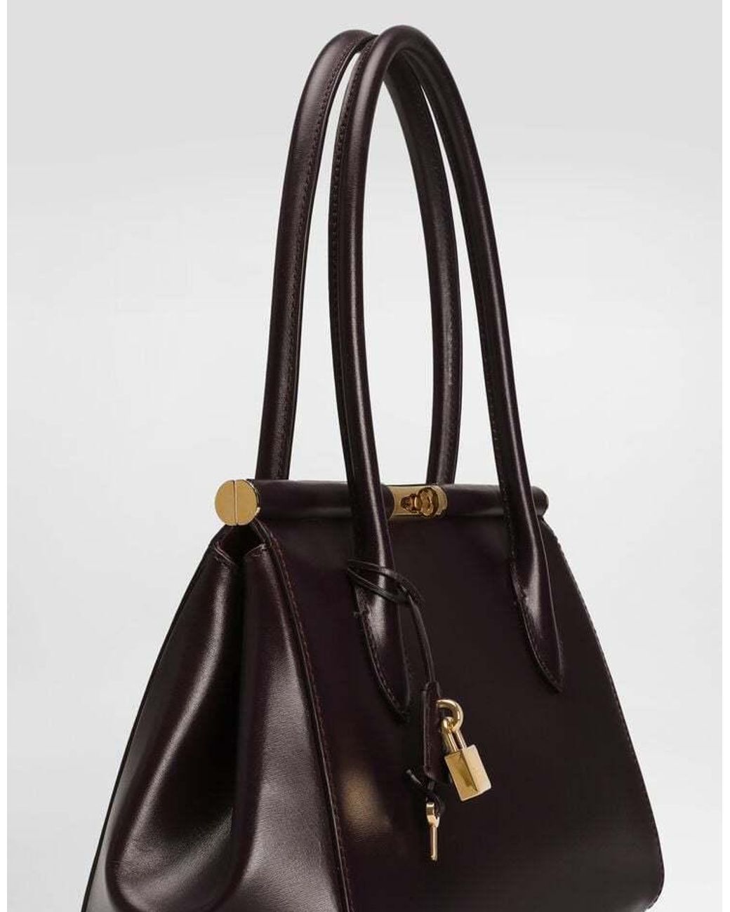 Dolce & Gabbana Black Marlene Turn-Lock Fastened Handbag
