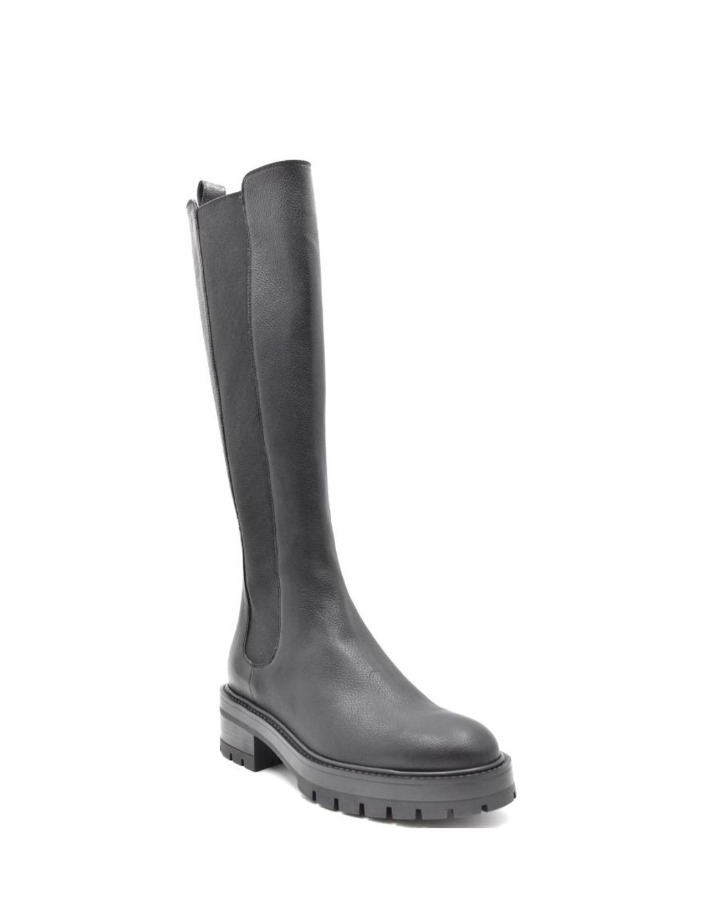 Aquazzura Black Platform Thigh-High Boots