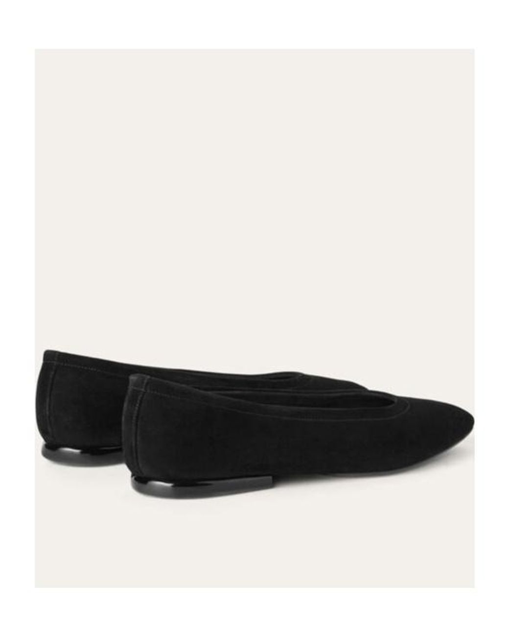 Loro Piana Black Primula Round Toe Slip-On Flats