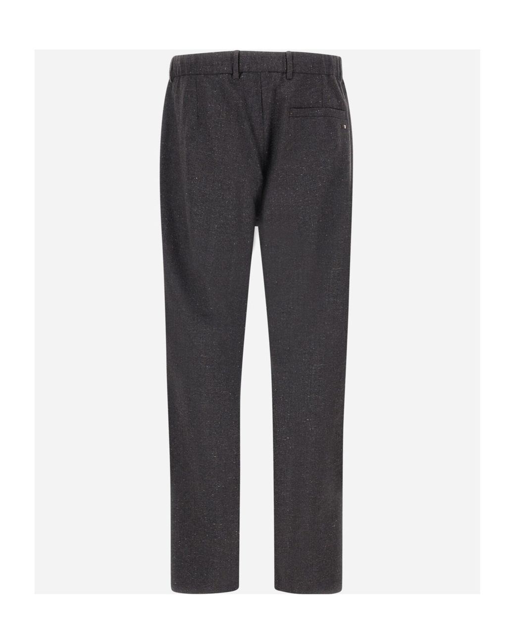 Herno Gray Resort Pleated-Front Trousers for men
