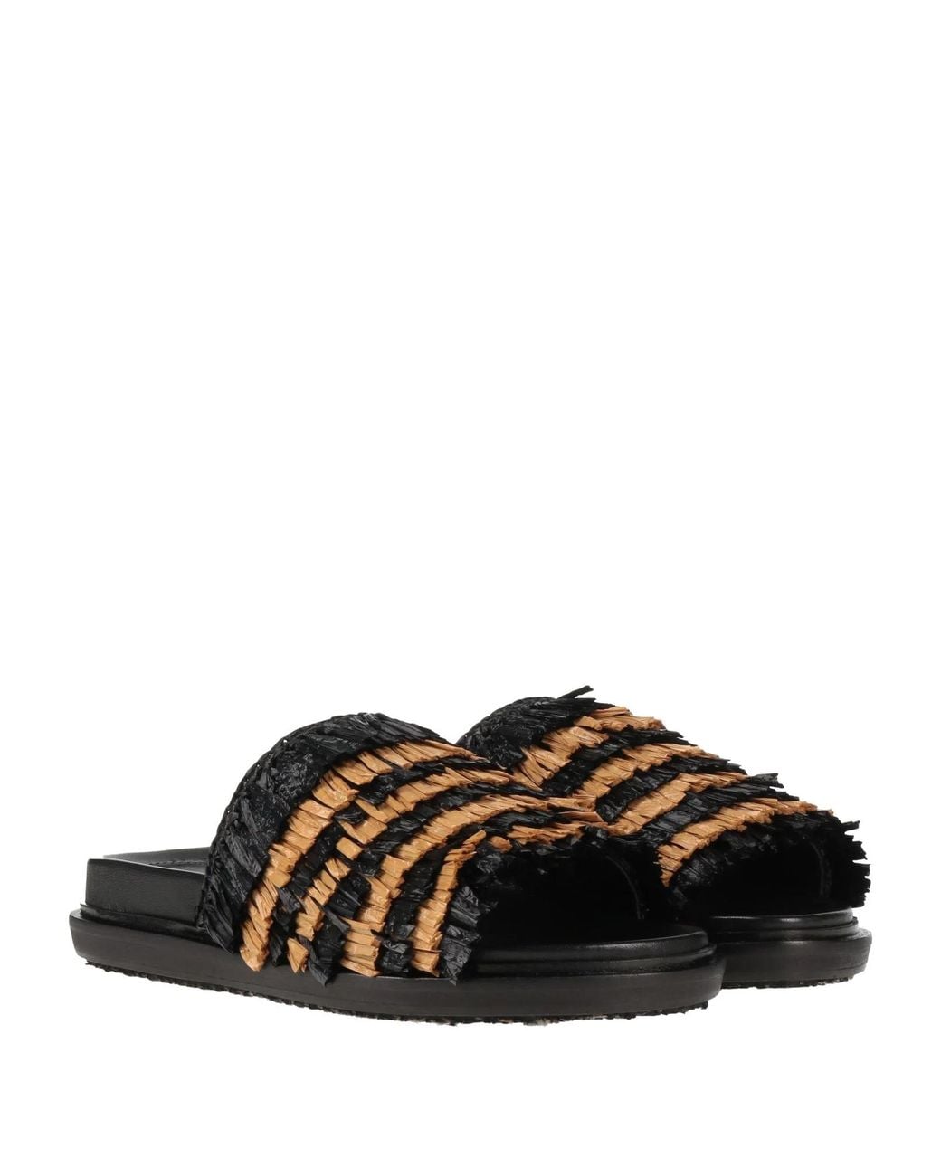 Marni Black Two-Tone Casual Slippers