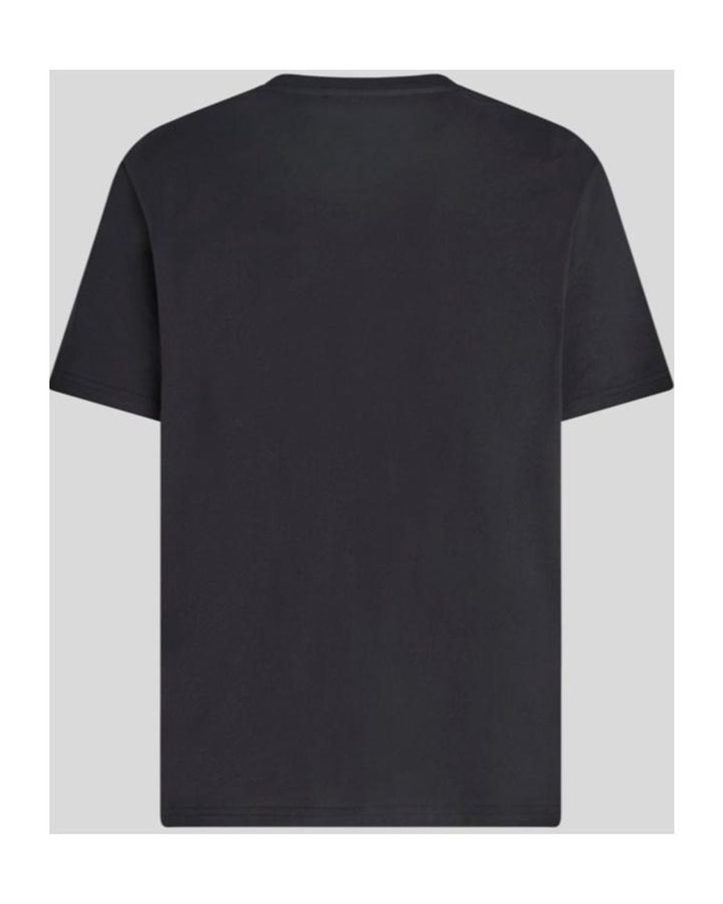 Etro Black Pegaso-Embroidered Cotton T-Shirt