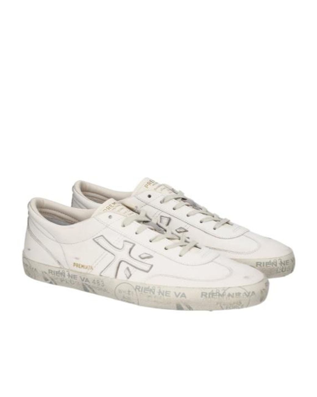 Premiata White David 8091 Sneakers for men