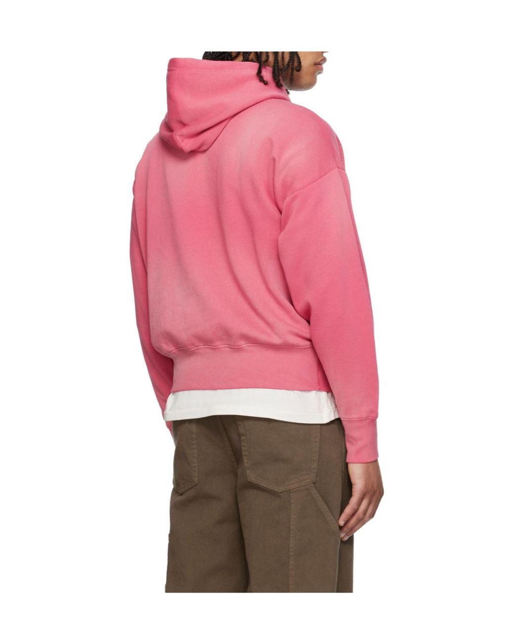 Polo Ralph Lauren Pink Long-Sleeved Hooded Sweatshirt for men