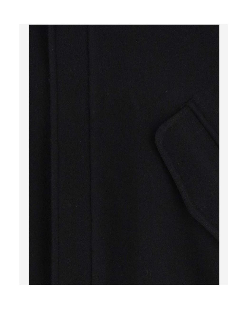 AMI Black Straight Hem Long-Sleeved Jacket for men