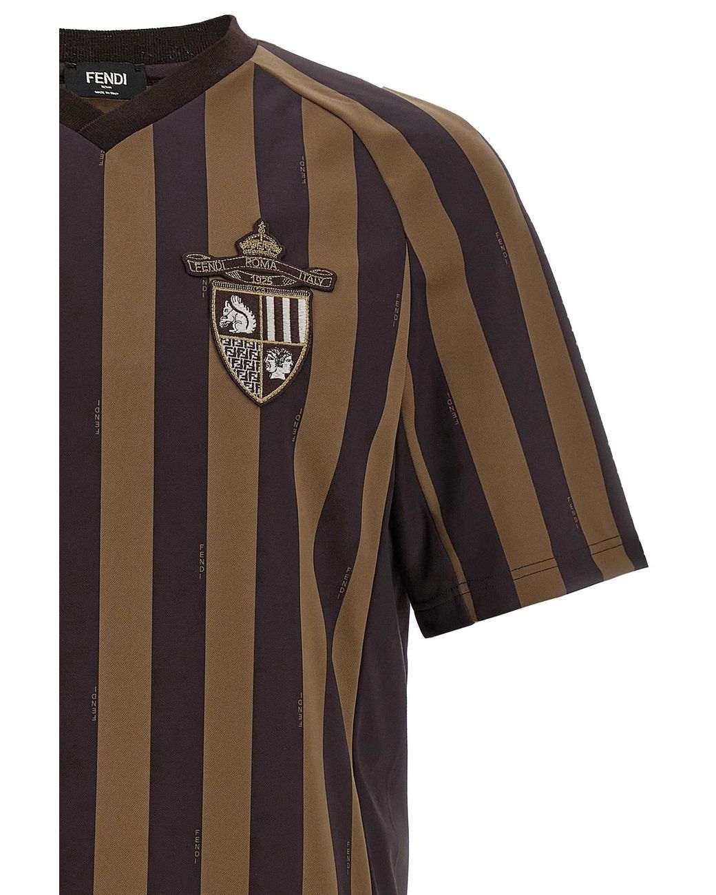 Fendi Brown T-Shirt And Polo Shirt for men