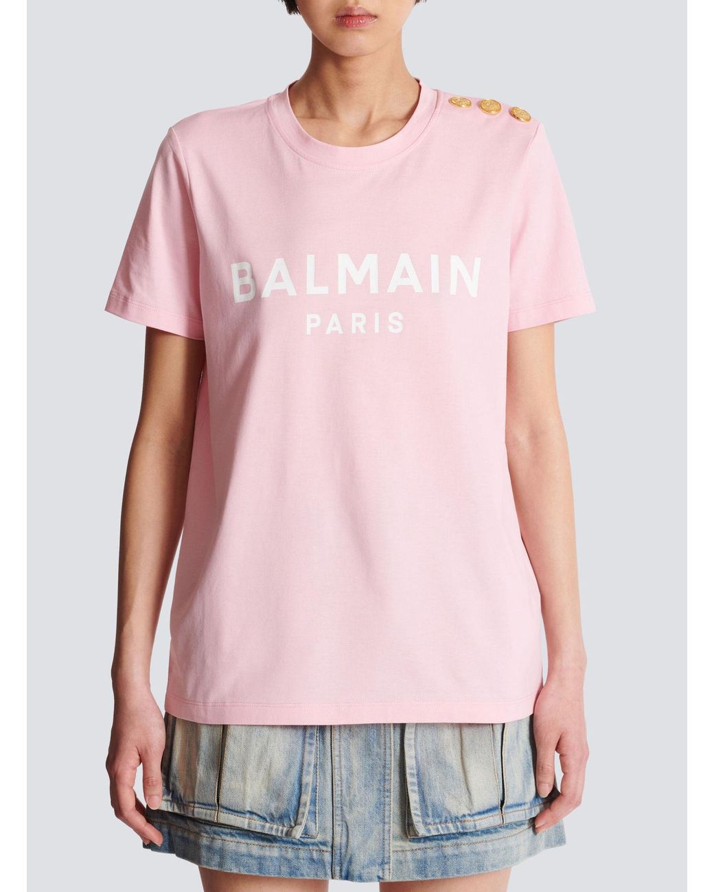 Balmain Pink T-Shirts