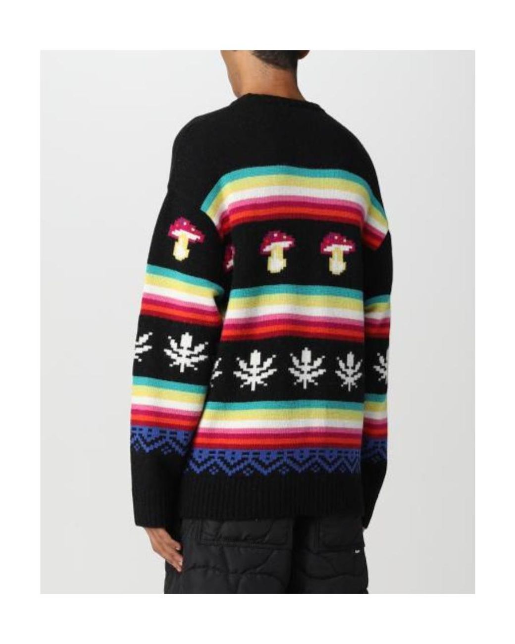 MSGM Black Logo Sweater for men