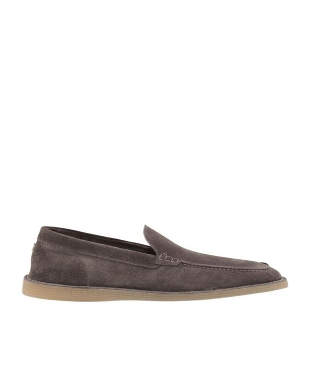 Dolce & Gabbana Brown Dg Logo Plaque Loafers for men