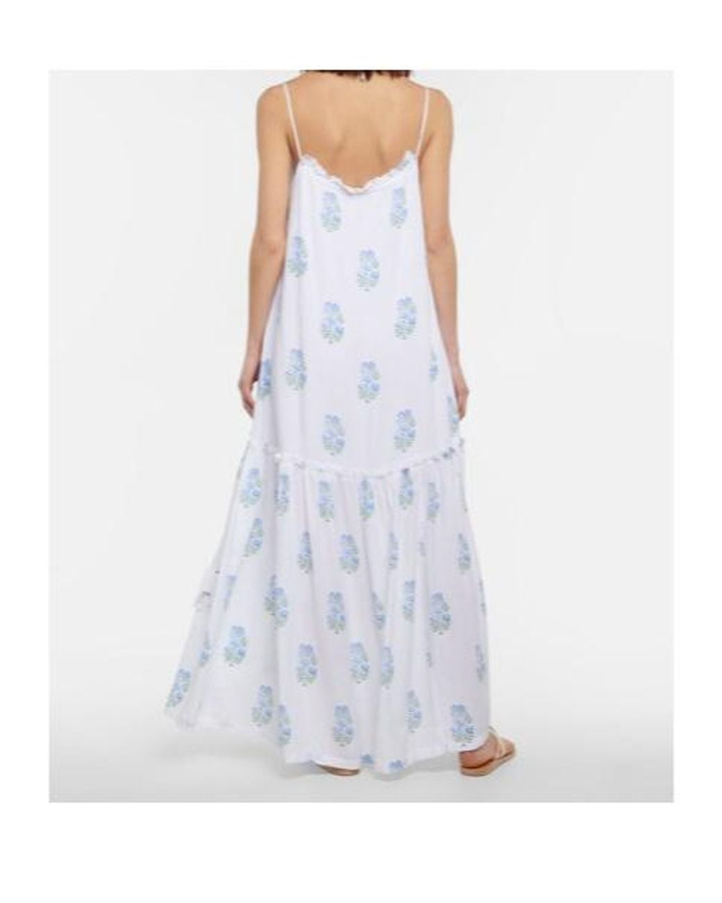 Heidi Klein White Eden Floral Maxi Dress