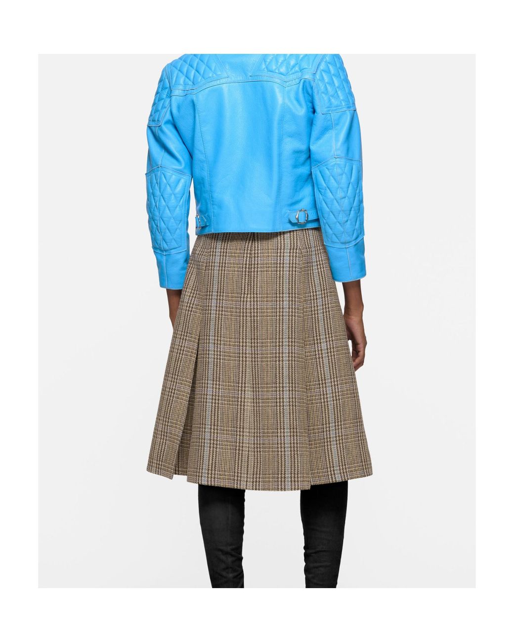 Acne Brown Long Pleated Wool Skirt
