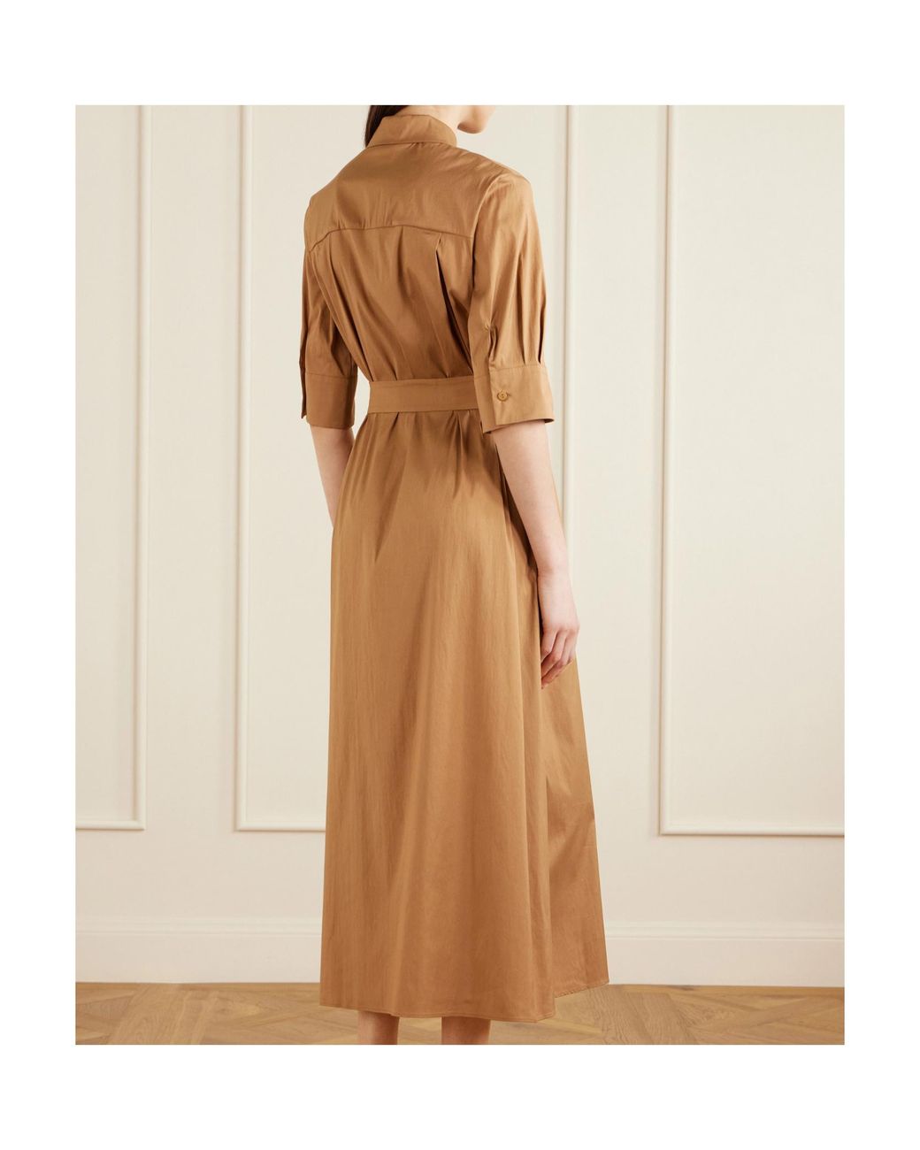 Max Mara Natural Collared Dress