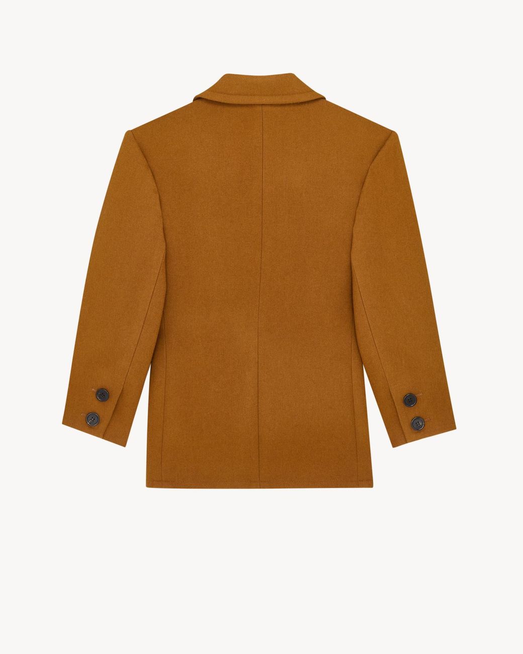 Saint Laurent Brown Single-Breasted Long-Sleeved Jacket