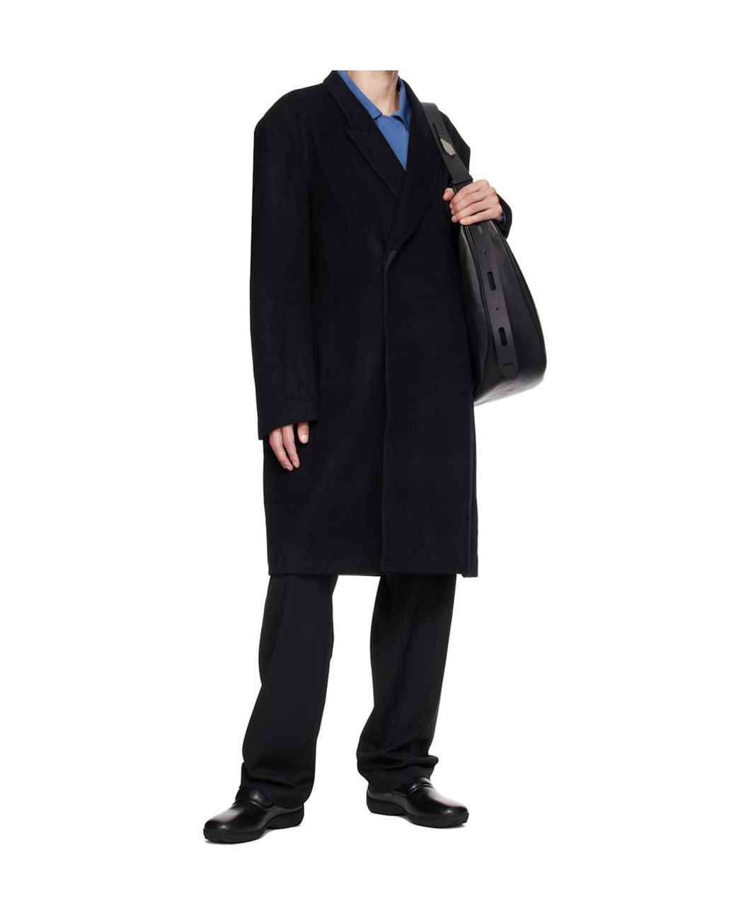 Kiko Kostadinov Black Epelde Oversized Coat for men