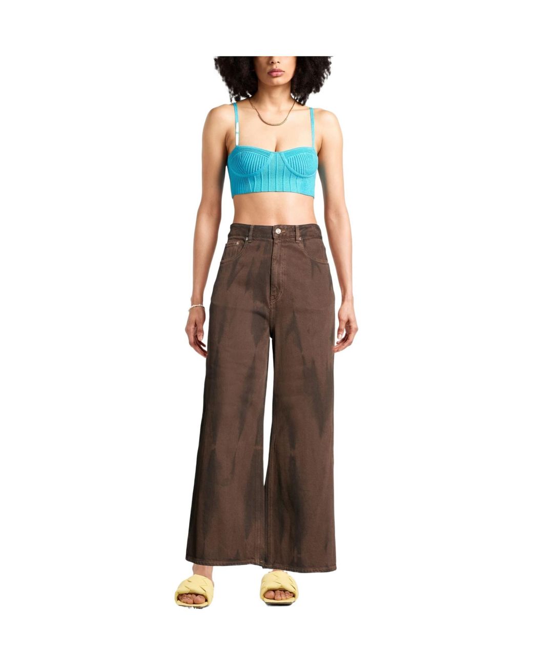 Ganni Brown Loose Trousers