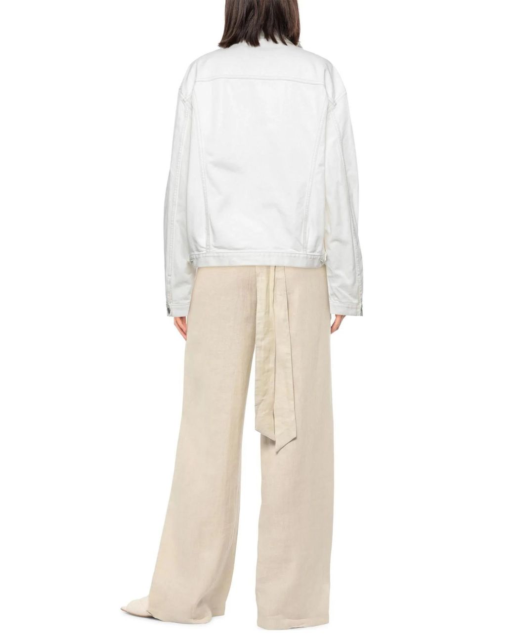 Maison Margiela White Denim Trucker Jacket