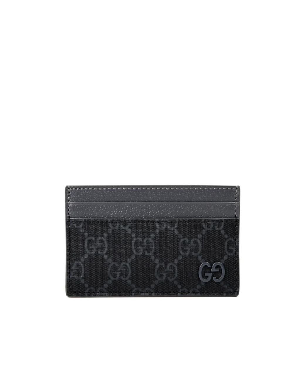 Gucci Black Logo Card Holder for men