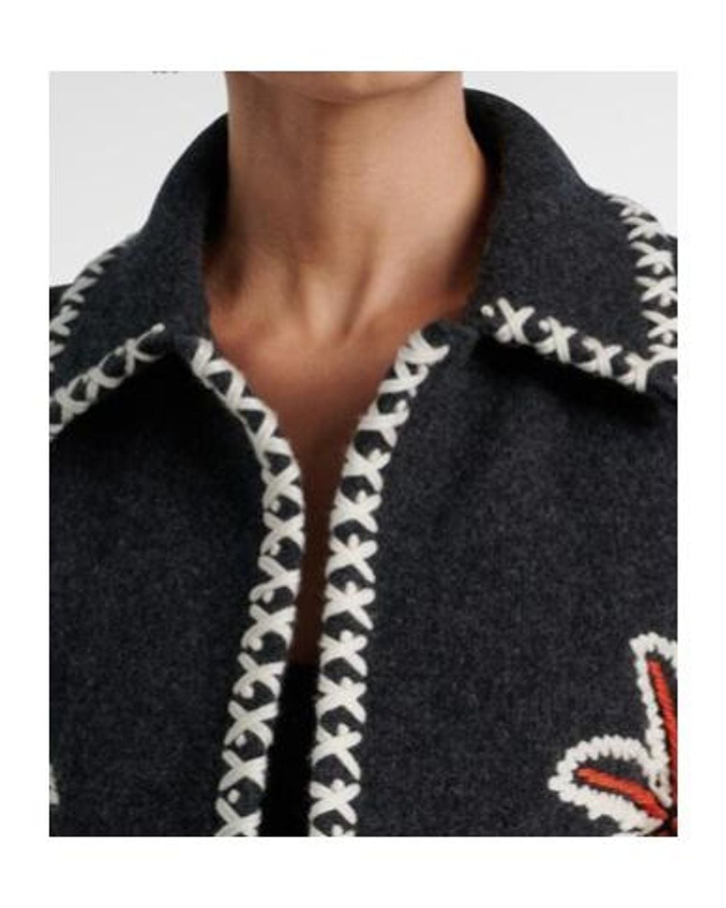 Alanui Black Remember Me Virgin Wool Jacket