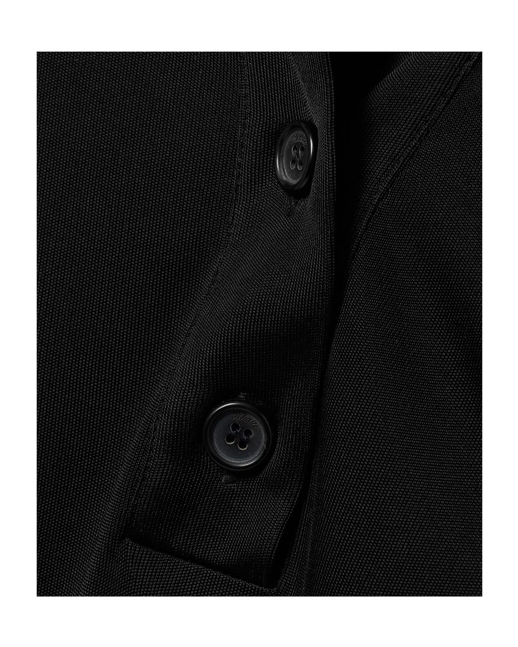 Khaite Black Long-Sleeved Button T-Shirt