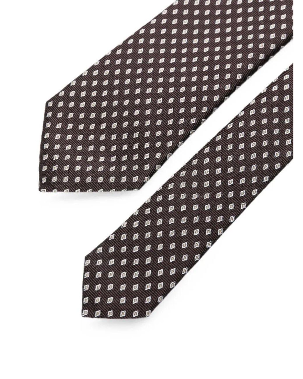 Emporio Armani White Fancy Classic Tie for men
