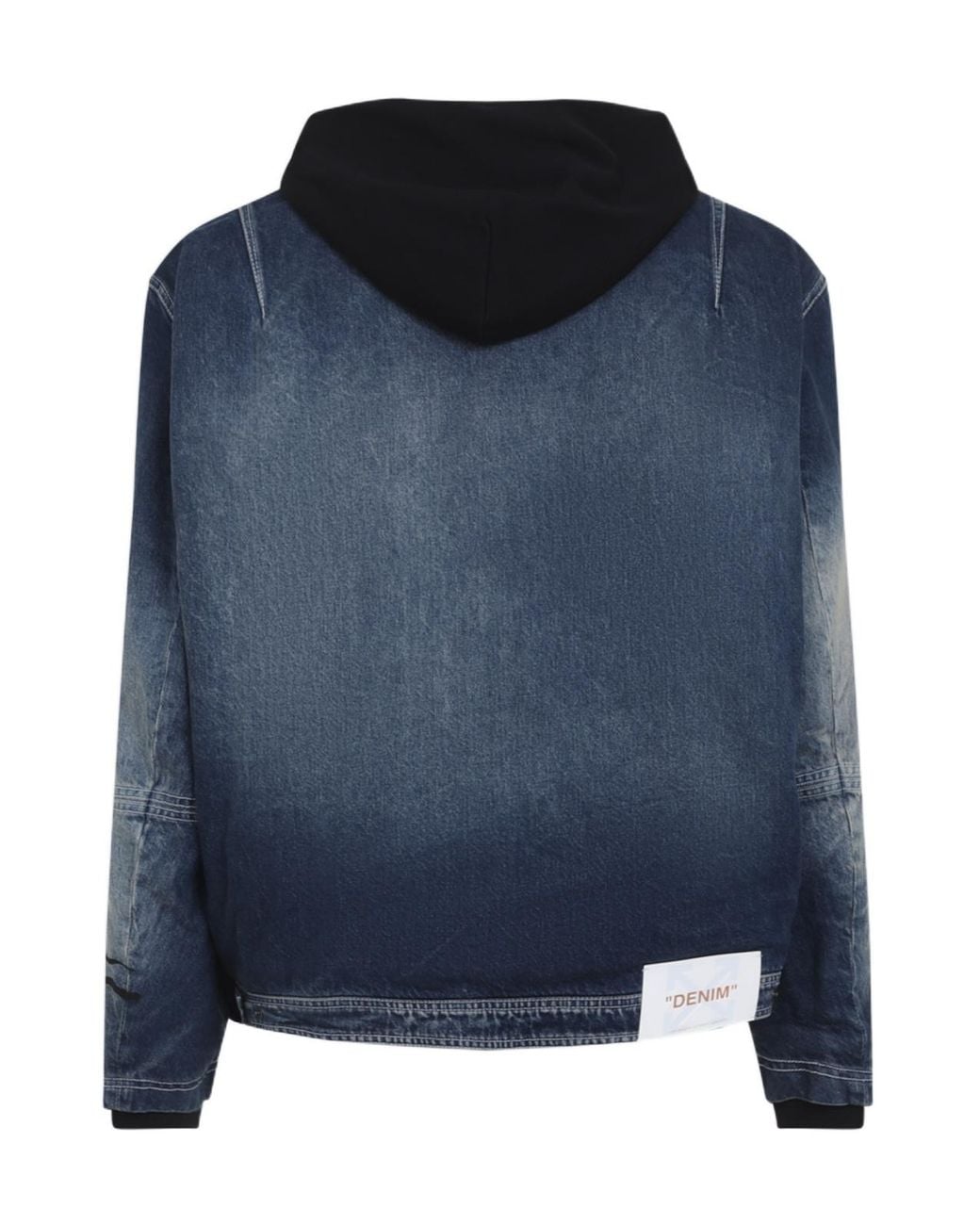 Off-White c/o Virgil Abloh Blue Cherry Fleece Hooded Jacket for men