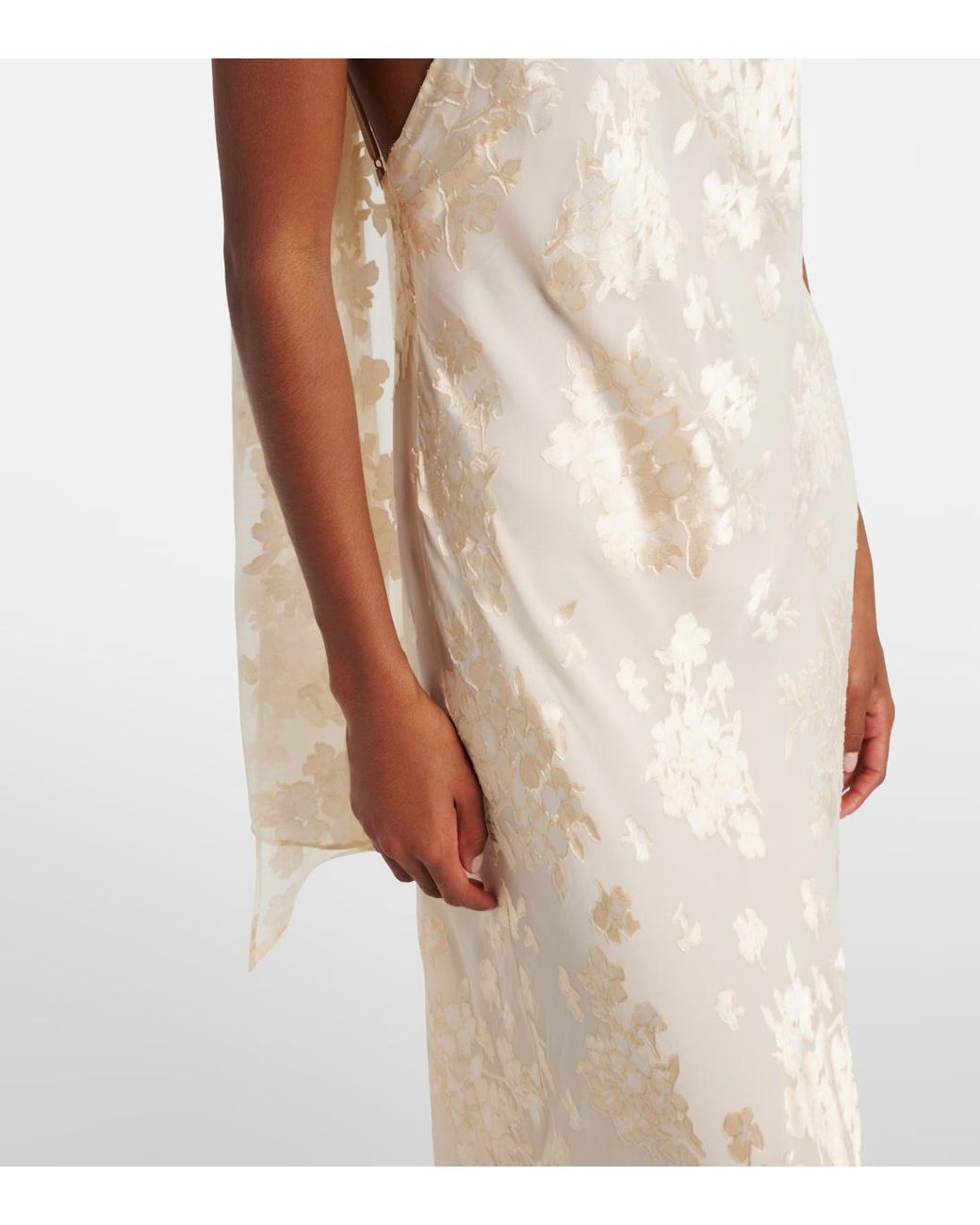 Rixo White Long Dress