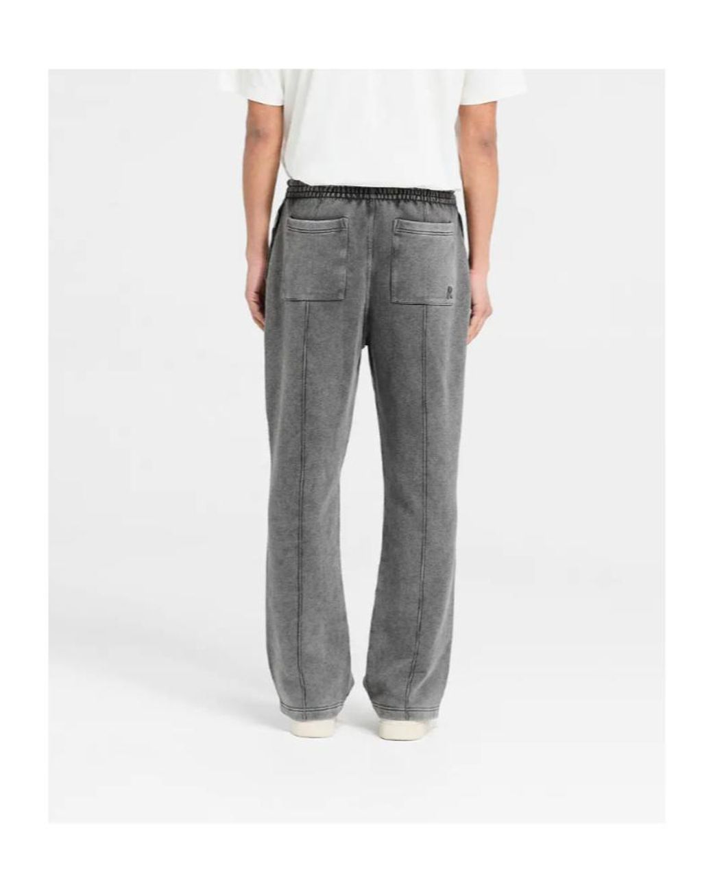 Represent Gray Elastic-Waist Straight-Leg Pants for men