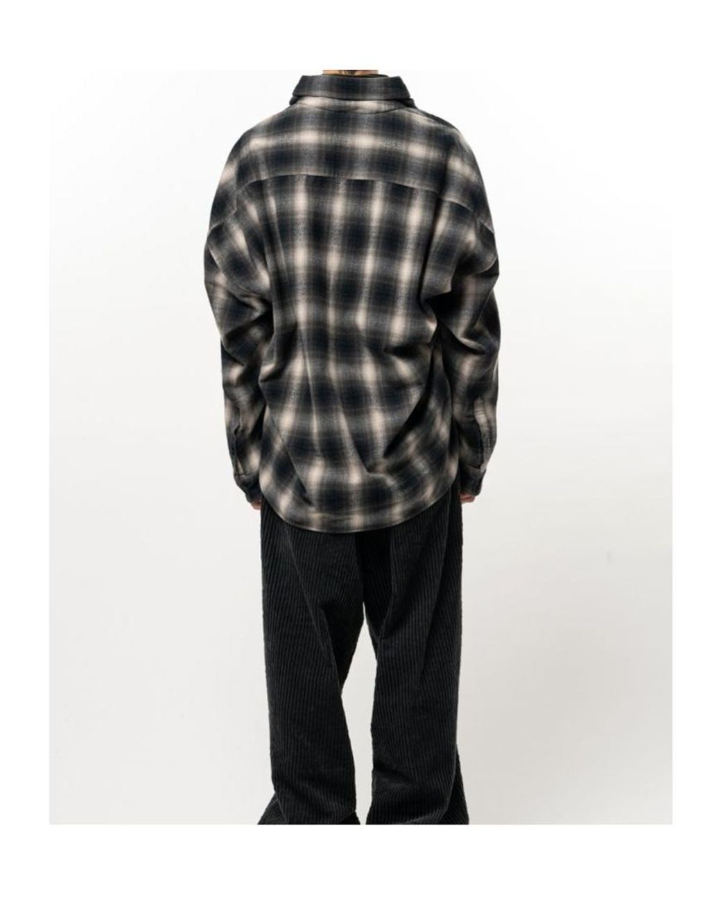 Maison Mihara Yasuhiro Black Long-Sleeve Striped Shirt for men