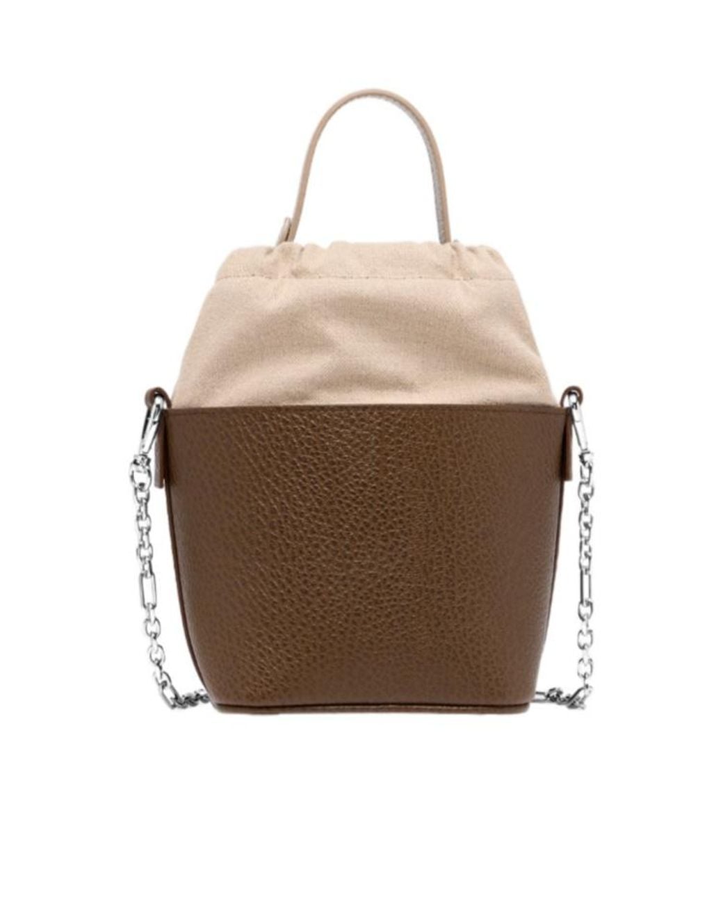 Maison Margiela Brown 5Ac Chain Bucket Bag