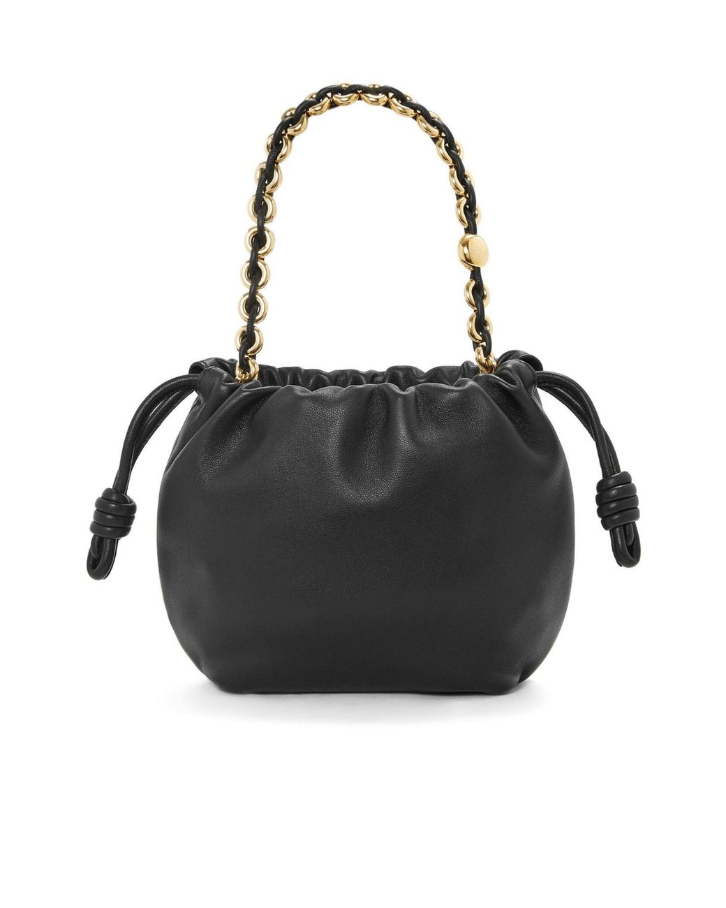 Loewe Black Flamenco Drawstring Mini Shoulder Bag