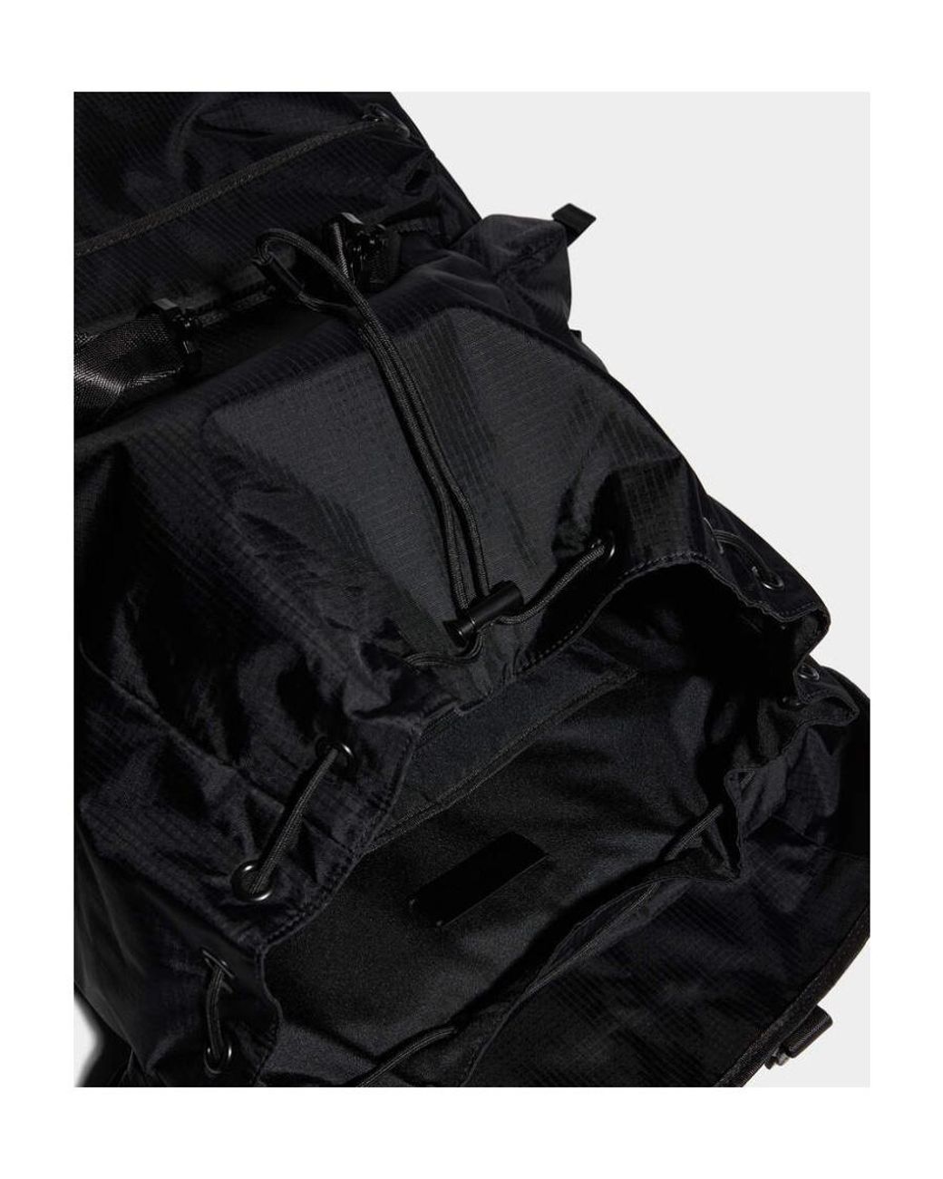 DSquared² Black Big Logo-Print Backpack for men