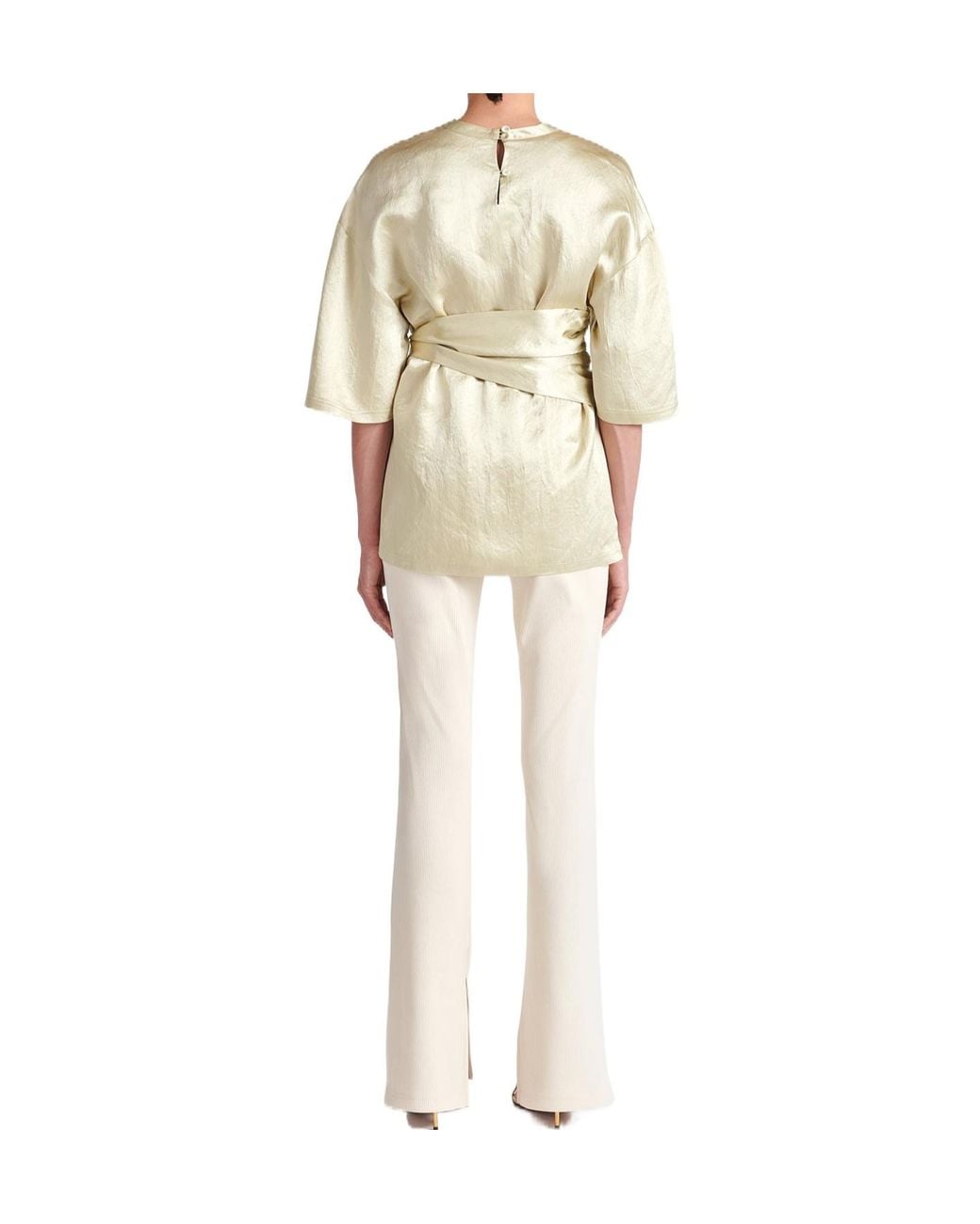 Nanushka White Besia Blouse