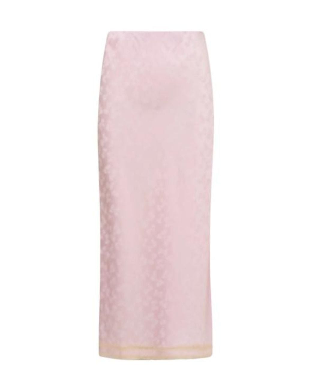 LoveShackFancy Pink Kalo Floral-Jacquard Skirt