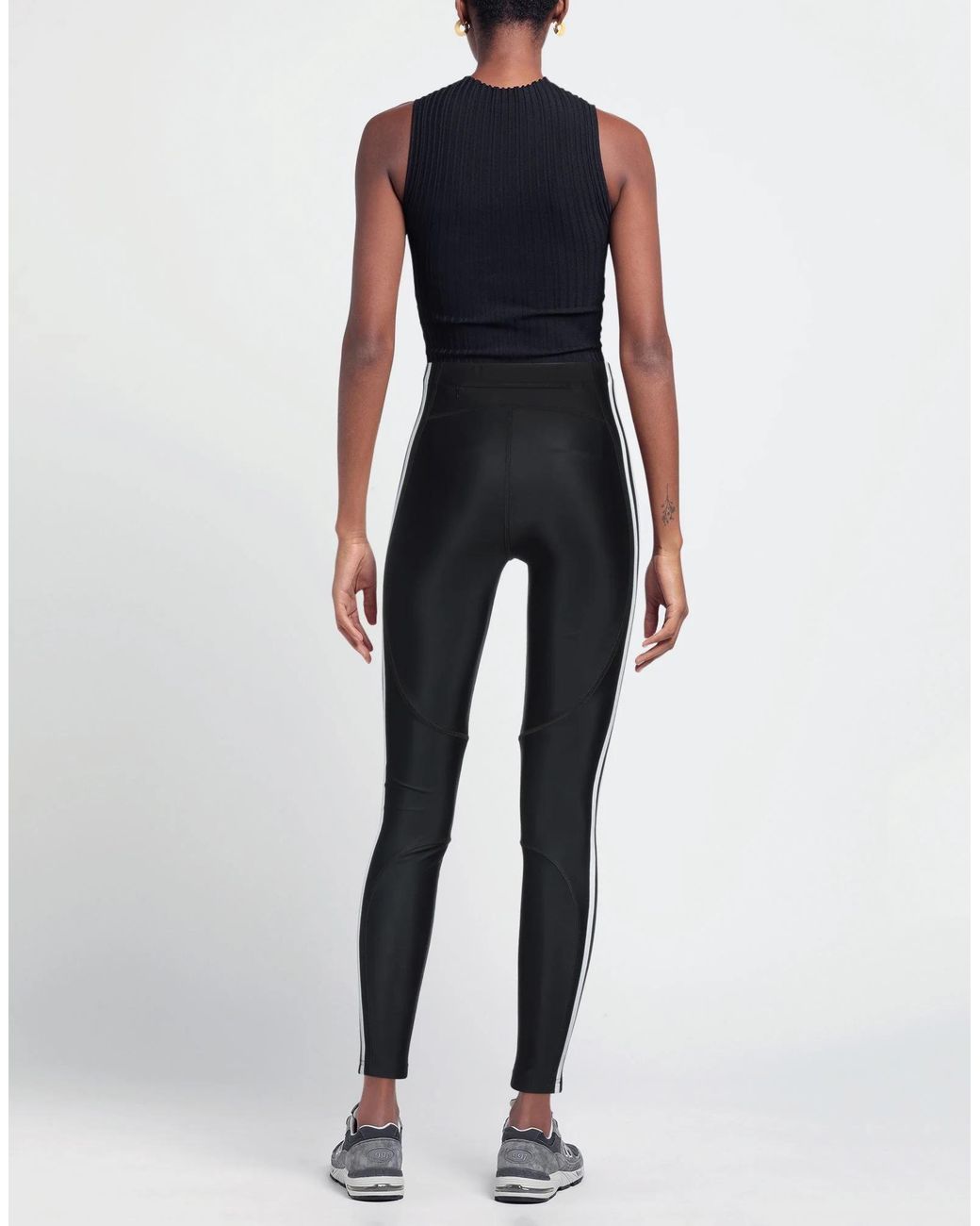 Balenciaga Black Solid Stretch Knit Pants