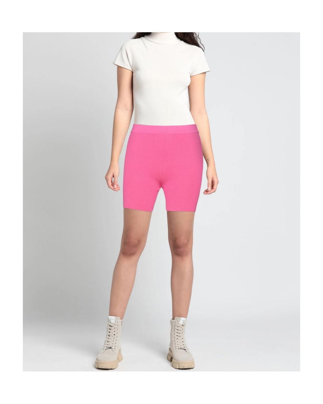 Jacquemus Pink Elastic Waistband Shorts