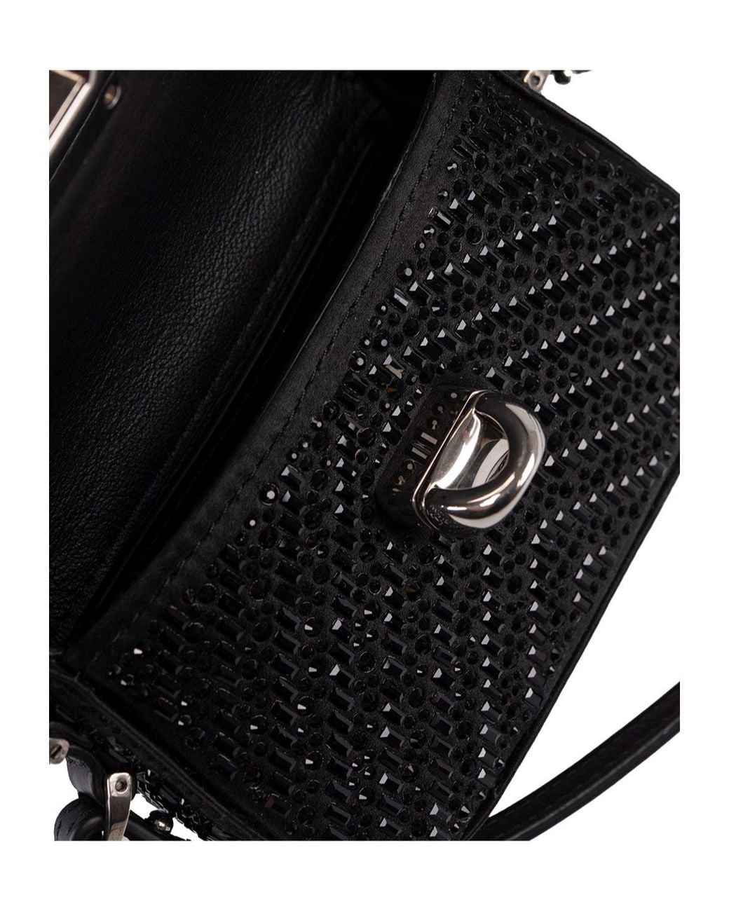 Ermanno Scervino White Crystal Mini Shoulder Bag