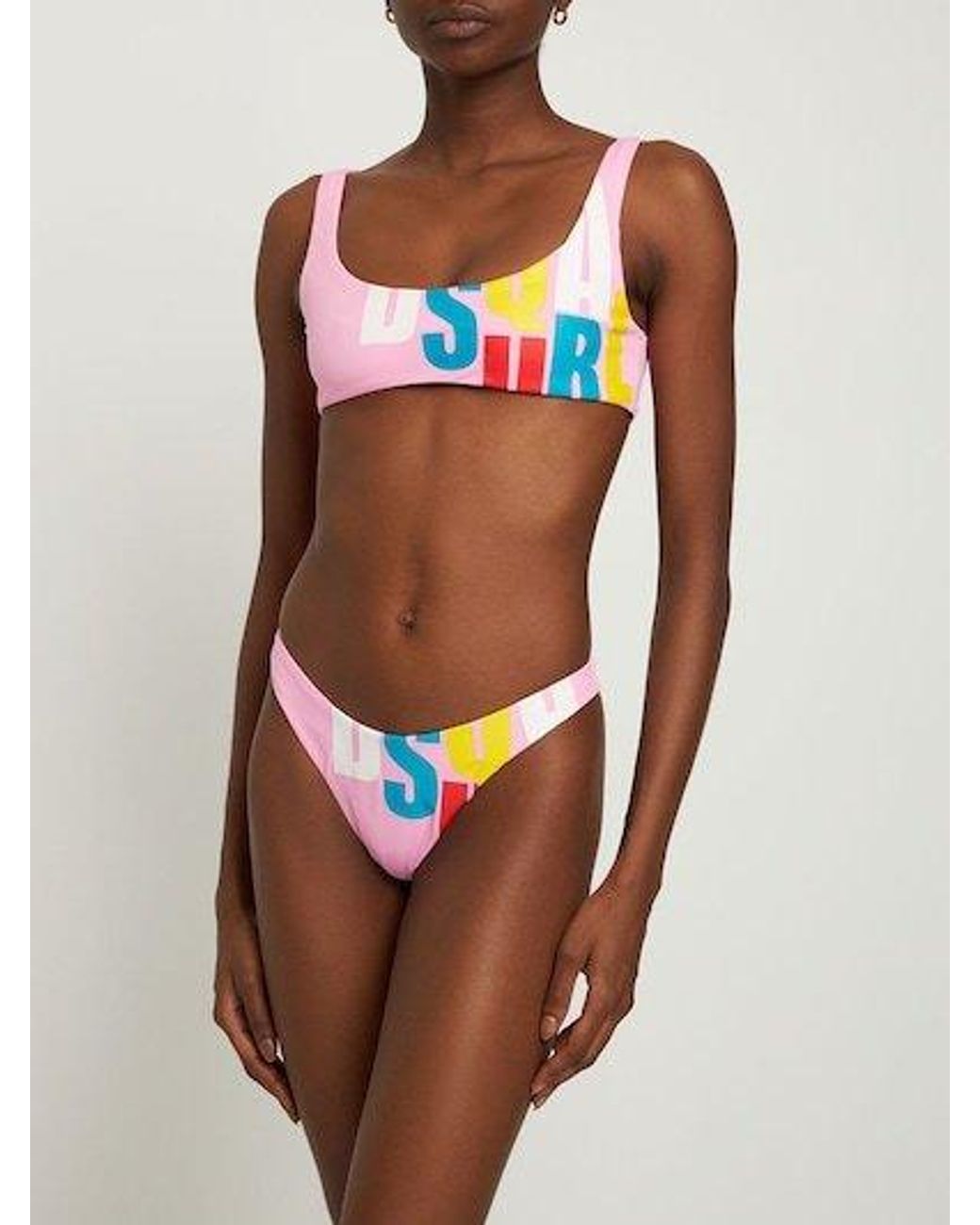DSquared² Blue Logo Print Swim Shorts