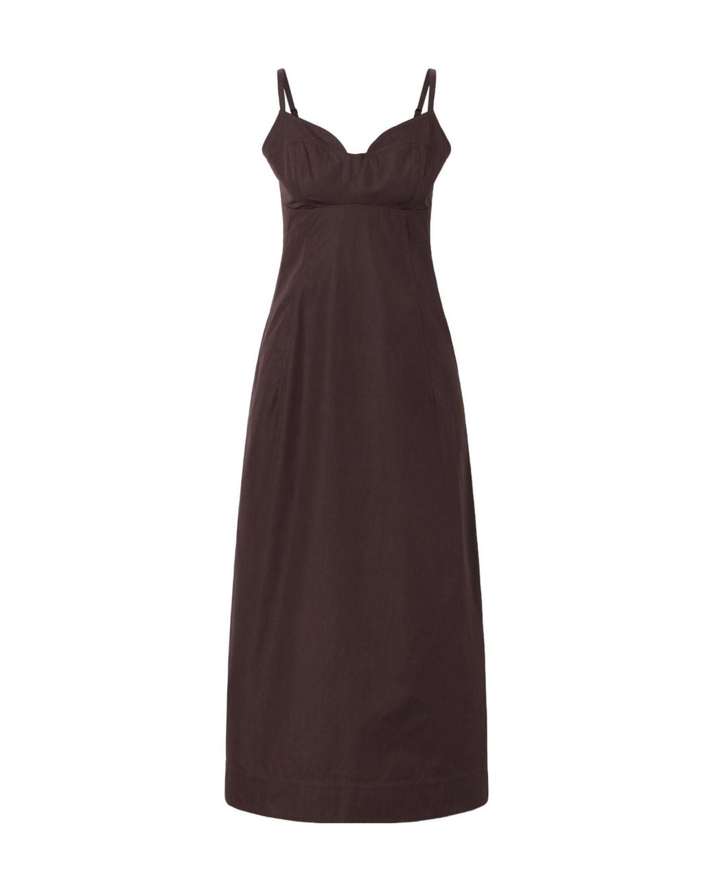 Co. Purple Tton-Poplin Midi Dress