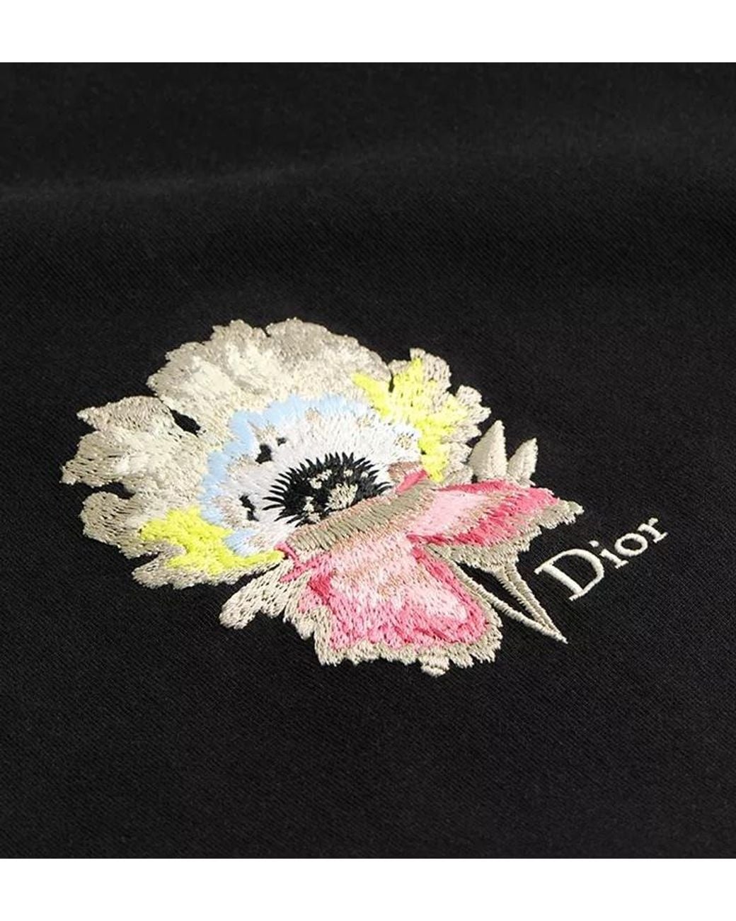 Dior Black Byzance T-Shirt, Relaxed Fit for men