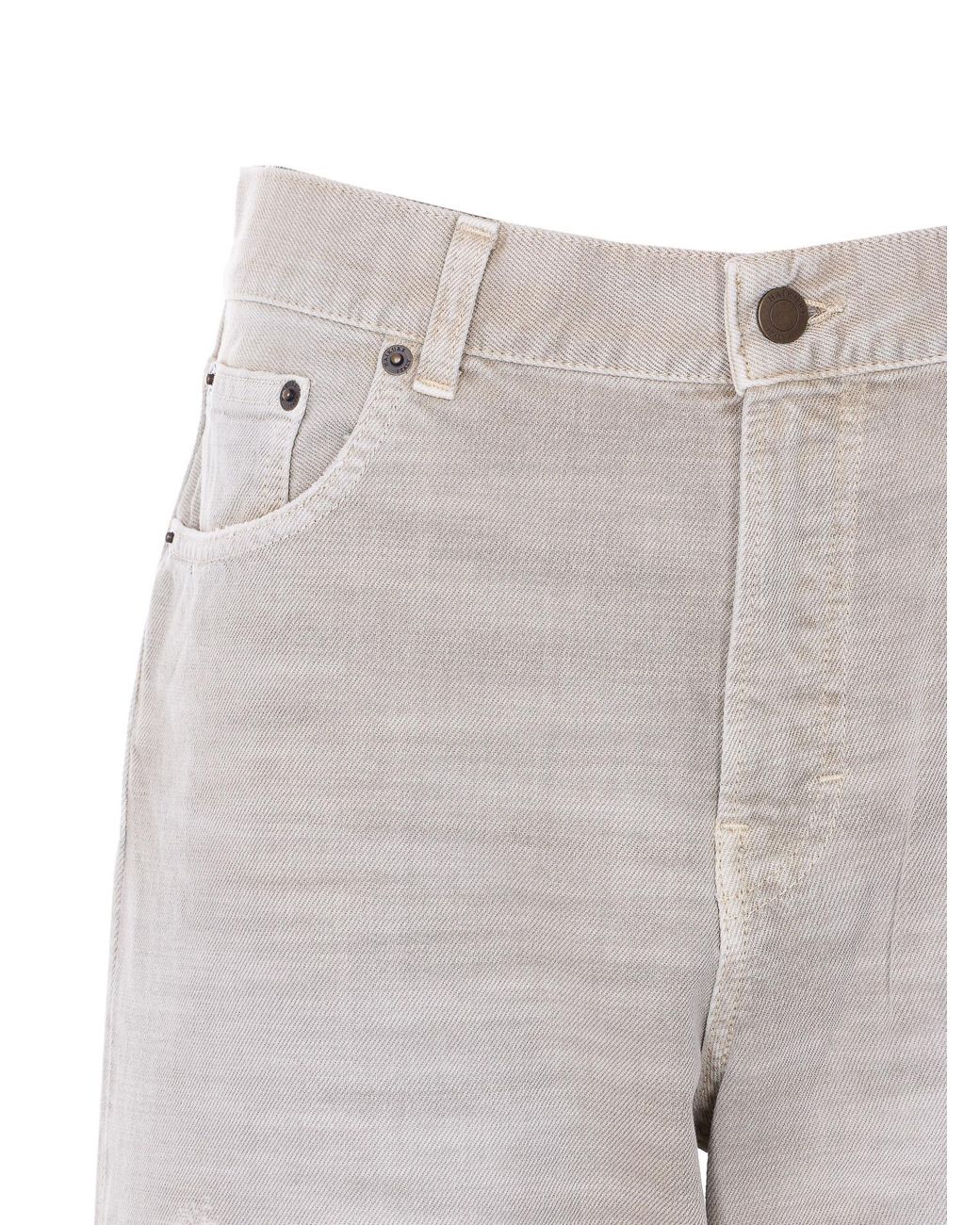 Haikure Gray Logo Patch Wide-Leg Jeans