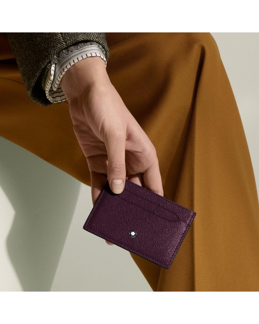 Montblanc Purple Sartorial Card Holder 5Cc for men