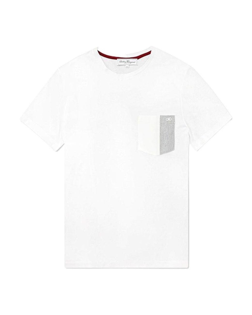 Ferragamo White Logo T-Shirt for men