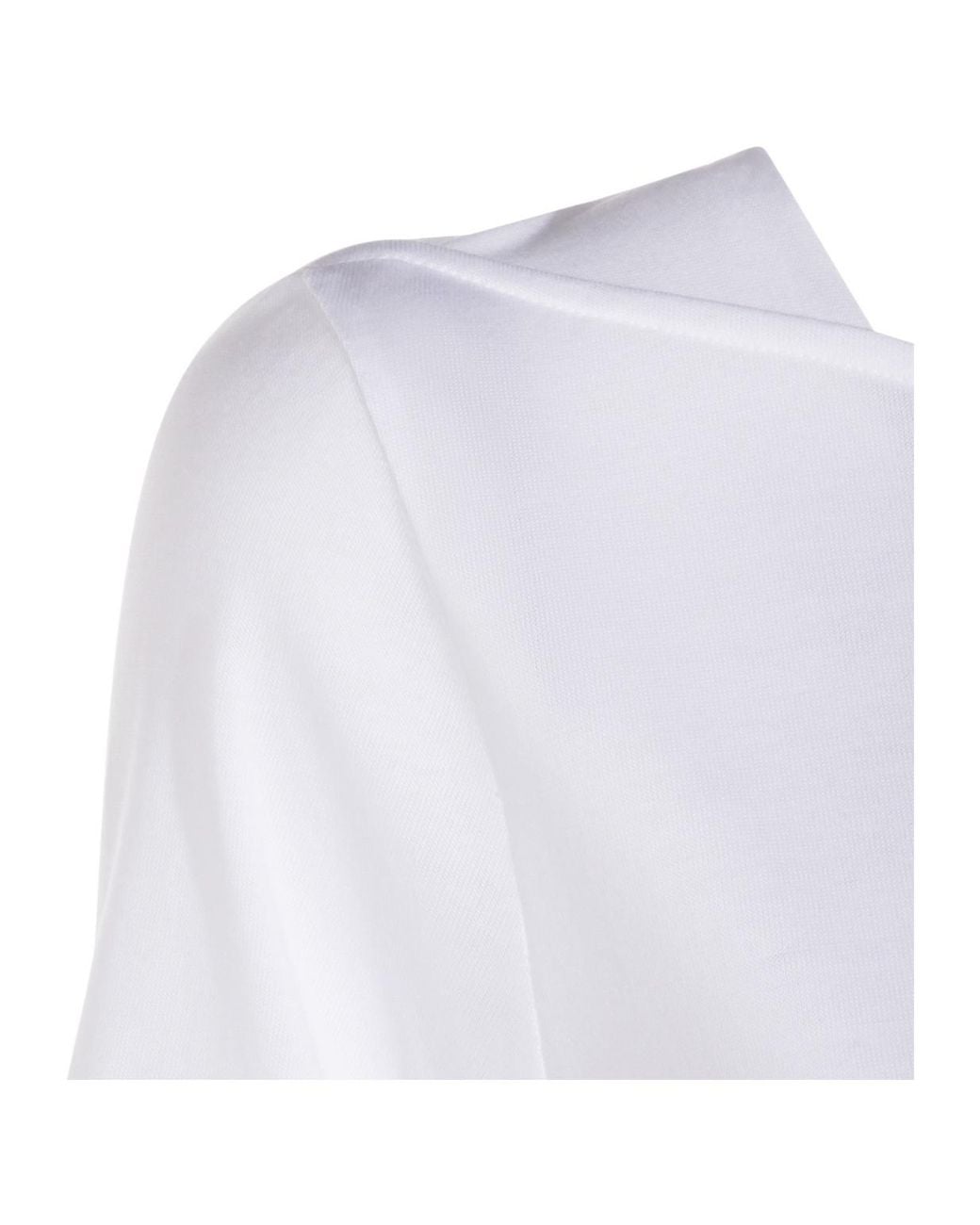 Herno White T-Shirt Midi Dress