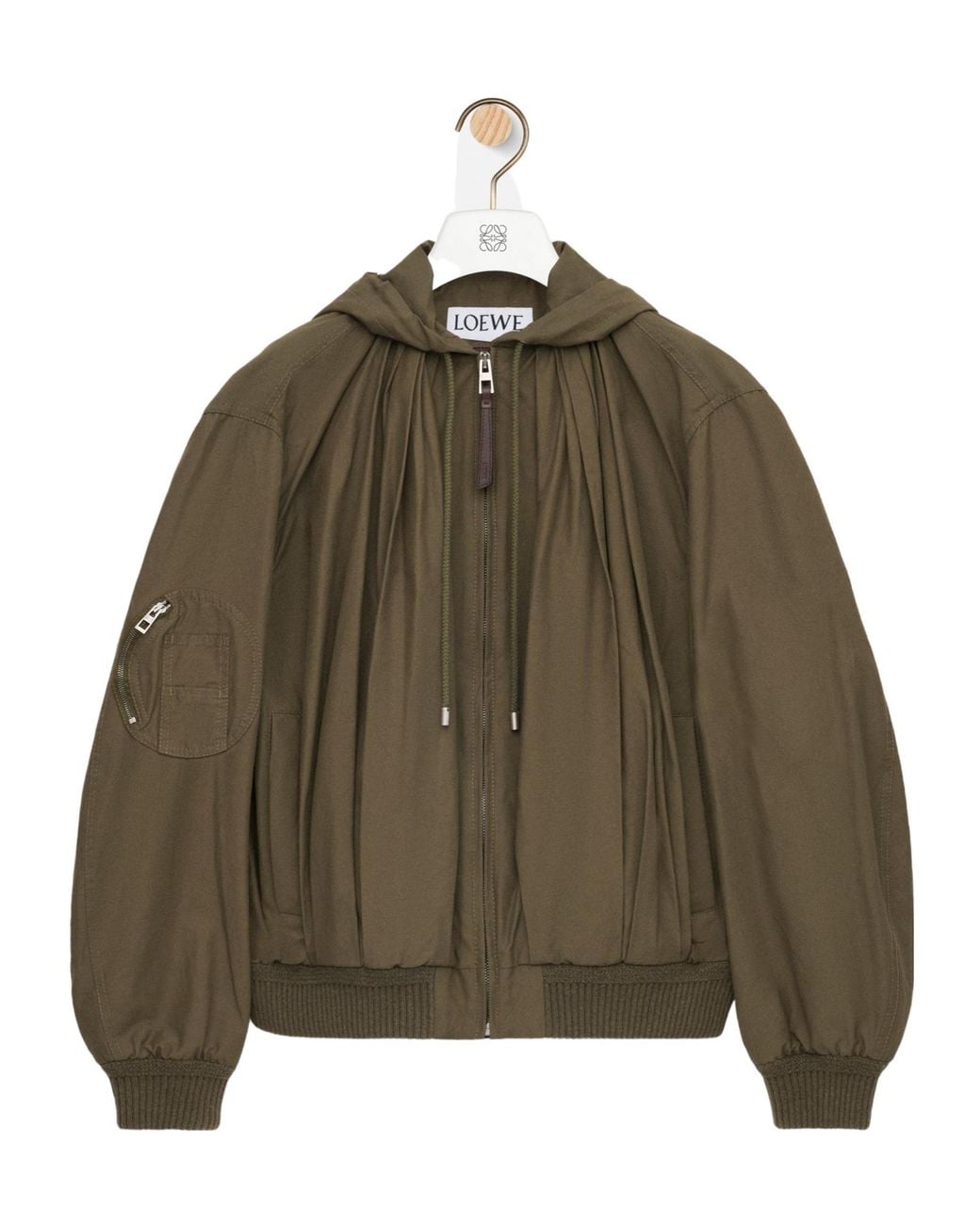 Loewe Brown Hooded Jacket