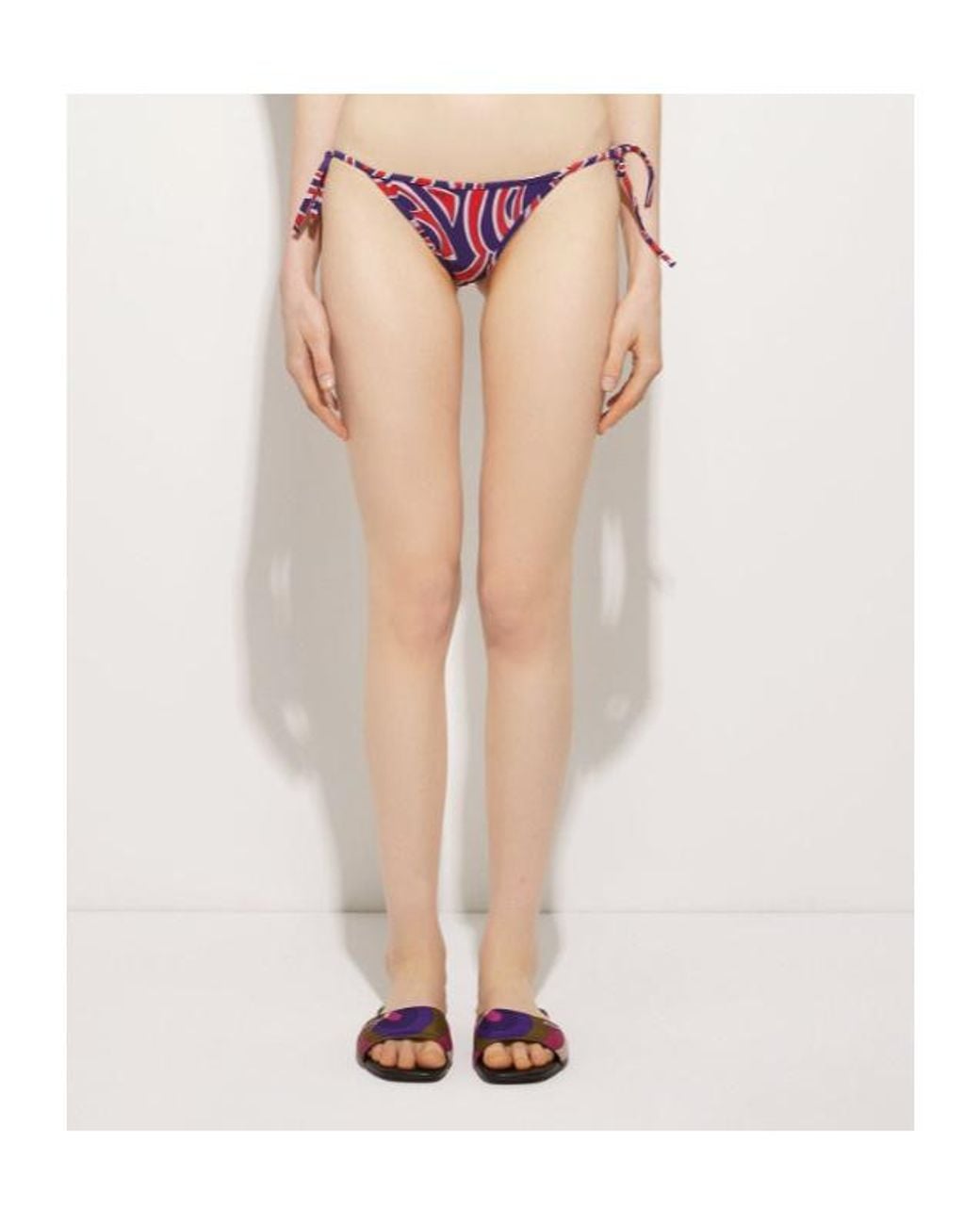 Emilio Pucci Purple Pucci Labirinto Print Bikini Bottom