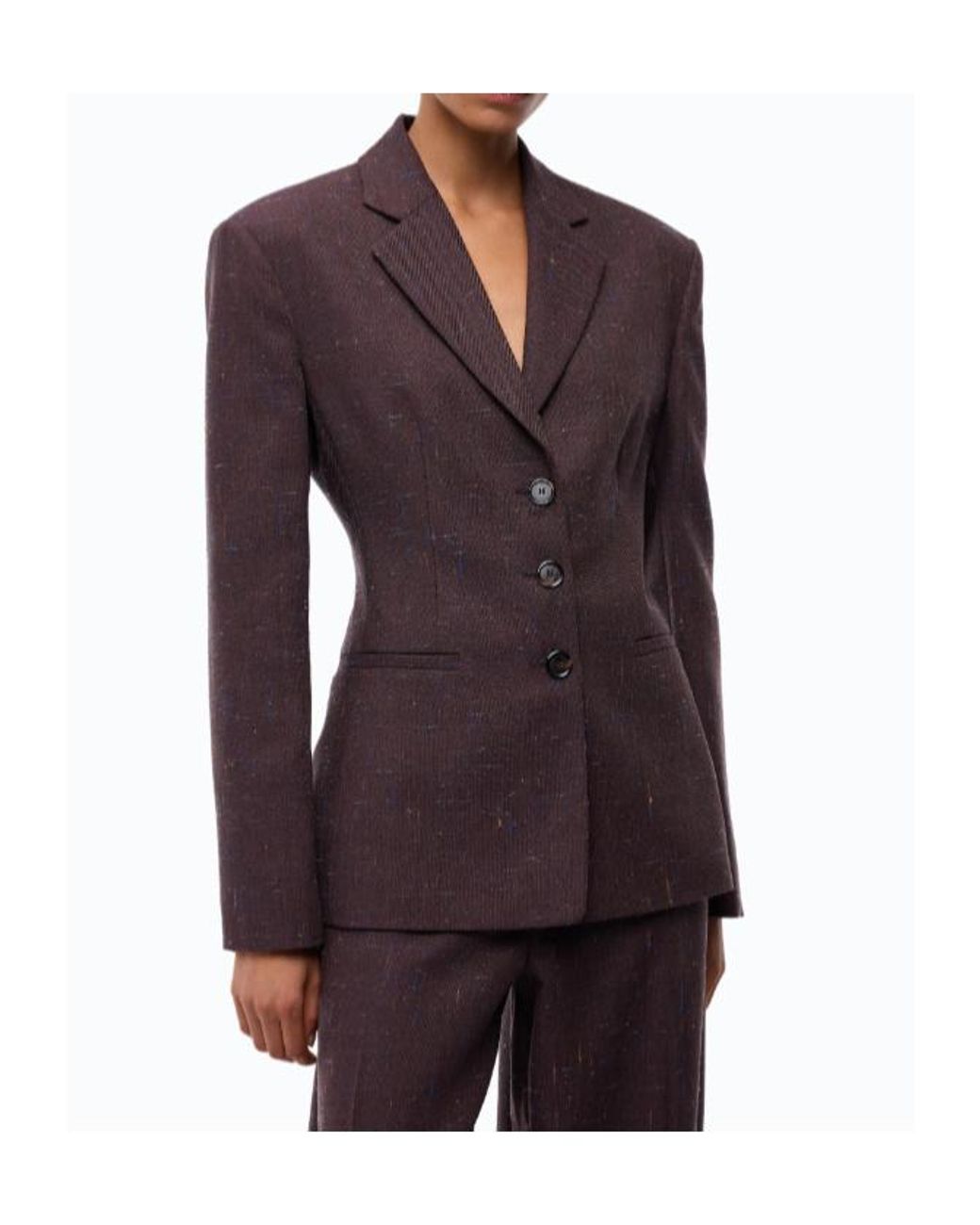 Pinko Purple Single-Breasted Blazer
